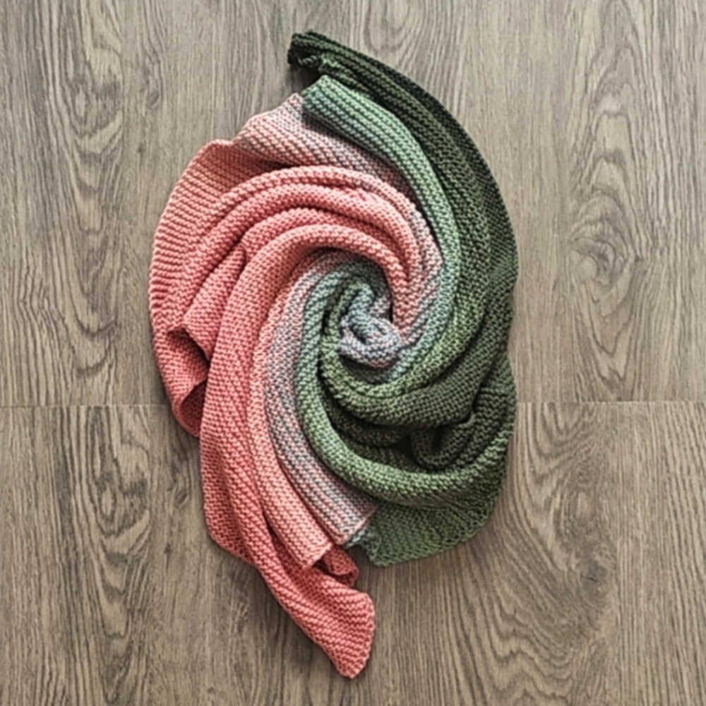 Handknit Ombre Blanket